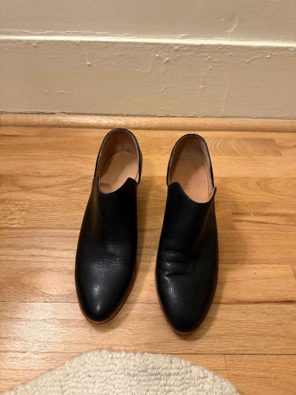 Madewell Black Leather Ankle Booties 7.5